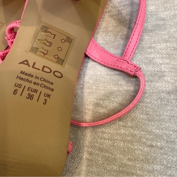 Aldo Pink Strappy Heels New Size 6 - Picture 7 of 8